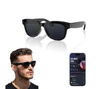 AI Smart Glasses con ChatGPT e fotocamera da 8 MP, video HD, occhiali da sole con traduzione in tempo reale, musica e controllo vocale, WLAN e Bluetooth 5.3, per viaggi e lavoro