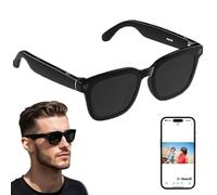 AI Smart Glasses con fotocamera - 500W Pixel, registrazione vivavoce, audio Bluetooth, assistente vocale, riconoscimento oggetti, riduzione del rumore ENC