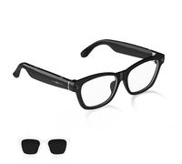 AI Smart Glasses con fotocamera HD 800W e registrazione video 1080P - Assistente AI (ChatGPT) per traduzione, controllo vocale e musica - Bluetooth 5.3 e WiFi - Viene fornito con lenti anti-luce blu e