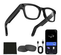 AI Smart Glassess,8mp Camera Glasses with Music And Call Features,Supporting 164 Languages Translation Glasses,Waterproof Wi-Fi/Bluetooth Anti-Blue Light Sunglasses