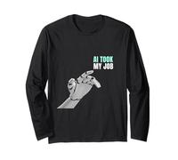 AI Took My Job Divertente Tech Worker Creativo Maglia a Manica