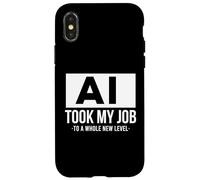 AI took my job funny artificial intelligence ai shirt Custodia per iPhone X/XS