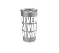AI Veni Vidi Vici Artificiale Conquista Tutti Bicchiere termico in acciaio inox doppia parete