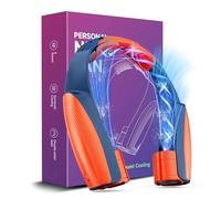 AI Ventilatore da collo portatile con 6 potenti velocità, 8000 mAh, a batteria, ricaricabile USB-C, ventilatore da collo a 360°, ventilatore personale ultra silenzioso, per donne, uomini, ufficio