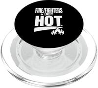 Ai vigili del fuoco piace caldo Bold Flame Typography PopSockets PopGrip per MagSafe