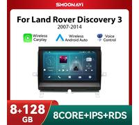 AI Voice Android 14 Wireless Carplay Lettore multimediale per auto per Land Rover Discovery 3 LR3 L319 2004-2009 Navigazione DSP 4G Wifi