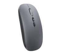 AI Voice Mouse da gioco wireless, Dual Mode BT5.0 e 2,4 GHz, digitazione vocale, traduzione, ricerca, ricaricabile, 12000 DPI, mouse silenzioso senza fili per laptop, Windows, Mac OS (classico, grigio