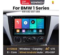 AI Voice Wireless Carplay 128GB Autoradio Multimediale Per BMW Serie 1 E88 E82 E81 E87 2004-2011 Android di Navigazione GPS 4G Wifi (1GB 16GB)B