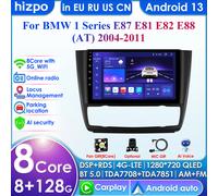 AI Voice Wireless CarPlay Android 13 Auto Radio per BMW Serie 1 Serie 1 E87 E81 E82 E88 2004-2011 4G Lettore multimediale per auto GPS