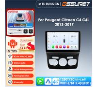 AI Wireless Carplay Radio Schermo Android per Citroen C4 C4L DS4 2013 - 2017 Ricevitore multimediale Auto WiFi GPS Unità principale 4G WIFI