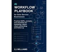 AI Workflow Playbook for Solo Service Businesses: Practical SOPs, prompts, and checklists for marketing, admin, client onboarding, and follow-up