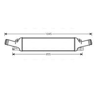 AI4294 AVA QUALITY COOLING Intercooler per AUDI,PORSCHE