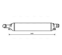 AI4358 AVA QUALITY COOLING Intercooler per AUDI