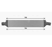 AI4434 AVA QUALITY COOLING Intercooler per AUDI