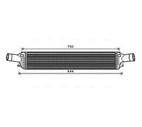 AIA4319 AVA QUALITY COOLING Intercooler per AUDI,PORSCHE