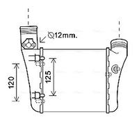 AIA4333 AVA QUALITY COOLING Intercooler per AUDI,SEAT