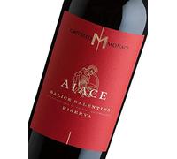 AIACE CASTELLO MONACI Vino Rosso Salice Salentino RISERVA DOC cl.75 1 Bottiglia
