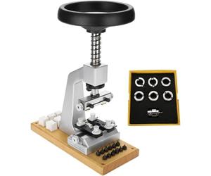 AIAMEWYT Strumento per aprire la cassa dell'orologio da banco con 6 matrici scanalate e supporto regolabile per orologi con fondello a vite