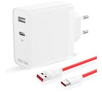 AIAUXAI 120W Caricatore per OnePlus, 2 Porte, Cavo USB C 1M per Super-Vooc | Caricabatterie USB C per OnePlus, per OPPO Find X9 X8 N6 Reno 16 15, per Realme GT 8 7 Pro P4 P3 16 15 C71, PD 65W per iPhone