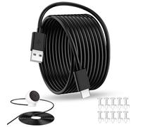 AIAUXAI 5M Cavo di Ricarica USB Type-C Extra Lungo per Mi Camera 2K Magnetic Mount, Prolunga di Alimentazione Telecamere di Sicurezza Cavo Tipo C per Mi Wireless Outdoor Security Camera 1080p, Ferroso
