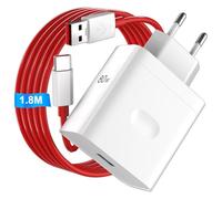 AIAUXAI 80W Caricatore USB con Cavo USB C 1,8M per OnePlus 15 13 Nord CE5 4 | Ricarica Rapida per Super-Vooc Caricabatterie Rapido Tipo C per Realme 16 14 Pro P3 C71 C85 per OPPO Find X9 X8 N6 Reno 16 15