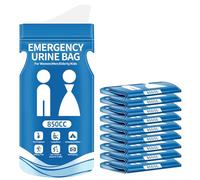 AIBAOBAO 10 PCS Sacche per Urina USA e Getta, 850 ml Sacchetti per Urina da Viaggio, Sacchetti Vomito da Viaggio, Urinatoio Portatile per Uomo Donne e Bambini, WC Portatile per Campeggio, Ingorghi