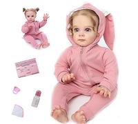 AIBAOLIAN Bambole Reborn Femmine, 24 Pollici 60cm Silicone Morbido Realistico Bambola Reborn Originali, Sembra un vero Bambino Giocattoli Bambole Reborn