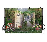 AIBIIN 2,1 x 1,5 m libro delle fiabe sfondo fotografia incantato foresta castello festa compleanno decorazione bambini funghi foresta fiori albero sfondo sfondo ritratto carta da parati oggetti