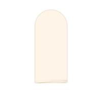 AIBIIN 2x5ft solido colore beige forma arco Backdrop Round Top arco telaio copertura 2-sided Fit Backdrop Stand per la cerimonia di nozze festa di compleanno Baby Shower Banquet decorazione