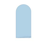 AIBIIN 2x5ft solido colore blu forma arco Backdrop Round Top cornice arco copertura 2-sided Fit Backdrop Stand per la cerimonia di nozze festa di compleanno Baby Shower Banquet decorazione