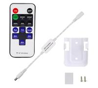 AIBOO Mini Controller Remoto Per Un Colore Led Sotto Illuminazione Cabinet, Dimmer Rf Wireless Per Led 12v Dc, Telecomando Per Controllo Dimable 3528 5050