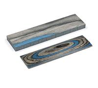 Aibote 2pz Colore Coltello In Legno Manici Materiale Lastre Bilancia Strumento FAI DA TE per Coltello Fare Lame Vuote (150x40x10mm)(Blu Grigio)
