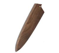Aibote Fatti a mano in legno di noce nero naturale giapponese gyuto chef coltelli guaina magnetica custodia porta coltello protezione copertura in legno (A,9 ")