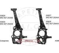 AIC 55827 Fuso a snodo, Sospensione ruota per AUDI