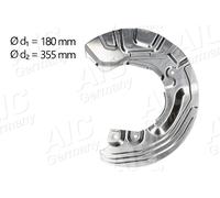 AIC 56980 Lamiera paraspruzzi, Disco freno per BMW