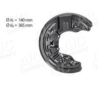 AIC Ankerblech Spritzblech Disco Freno Davanti Destro Per Audi A4 8EC B7 8E2
