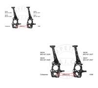 AIC Braccio Oscillante Set Anteriore Per Audi A4 Avant 8K5 B8 Q5 8RB 8R