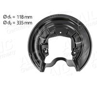 AIC Piastra di ancoraggio Disco Freno Paraspruzzi posteriore sinistra per