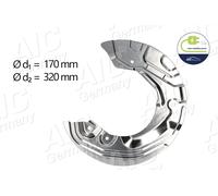 AIC Piastra di Ancoraggio Lamiera Paraspruzzi Disco Anteriore Destro per BMW 1er