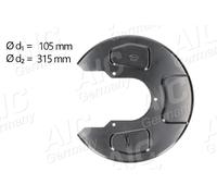 AIC Piastra di Ancoraggio Lamiera Paraspruzzi Disco Posteriore Dx per VW Ford