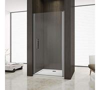 Aica 80x195cm box doccia nicchia cabina doccia apertura battente vetro temperato trasparente anticalcare