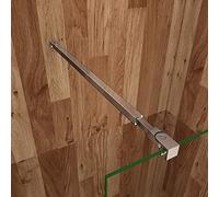 AICA Barra Stabilizzatrice regolabile Per Box Doccia Parete Fissa Da Bagno In Alluminio Cromato Lucido Lunghezza 73-120cm adatta Per Vetro 6-10mm Spessore