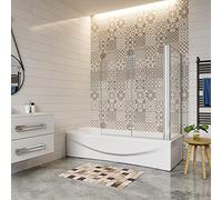 AICA ITALY Box doccia a plafone 180 gradi di vetro 6 millimetri trasparente 120x80x140cm