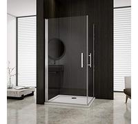 AICA ITALY Box doccia angolare trasparente XXPK-1E+XXPK-1E { 80x80cm}