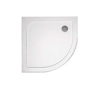 AICA ITALY Piatto Doccia Quadrante Semicircolare Ultraslim 3cm Rinforzato 90x90cm con Sifone Pilettone e Tubo Flessibile