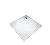 AICA ITALY Piatto Doccia Quadrato Ultraslim 3cm Rinforzato 70x70cm con Sifone Pilettone e Tubo Flessibile