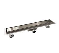 AICAIT Canaletta Scarico Doccia Canalina Scarico Doccia a Pavimento Piastrellabile Pannello 2 in 1 in Acciaio Inossidabile per Box Doccia Bagno Piscina Drenaggio 80 cm