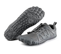 AICALL Barefoot Shoes Uomo Trekking Trail Running Scarpe Acqua Barefoot Scarpe da Palestra Traspiranti Scarpe da Scoglio Punta Larga e Suola a Goccia Zero Scarpe da Immersione Uomo(Grigio,42 EU)