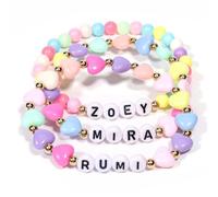 AICase - Bracciale con ciondoli da donna, placcato in argento, regalo con perline, perline e catena a serpente regolabile, per compleanno, per donne, mamma/sorella/amiche/moglie/nonna, Una talla