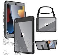 AICase Custodia impermeabile per iPad 7/8/9° generazione 10.2 pollici, protezione subacquea antipolvere antiurto con protezione integrale a 360°, custodia per iPad 7/8/9° gen con cordino e cavalletto